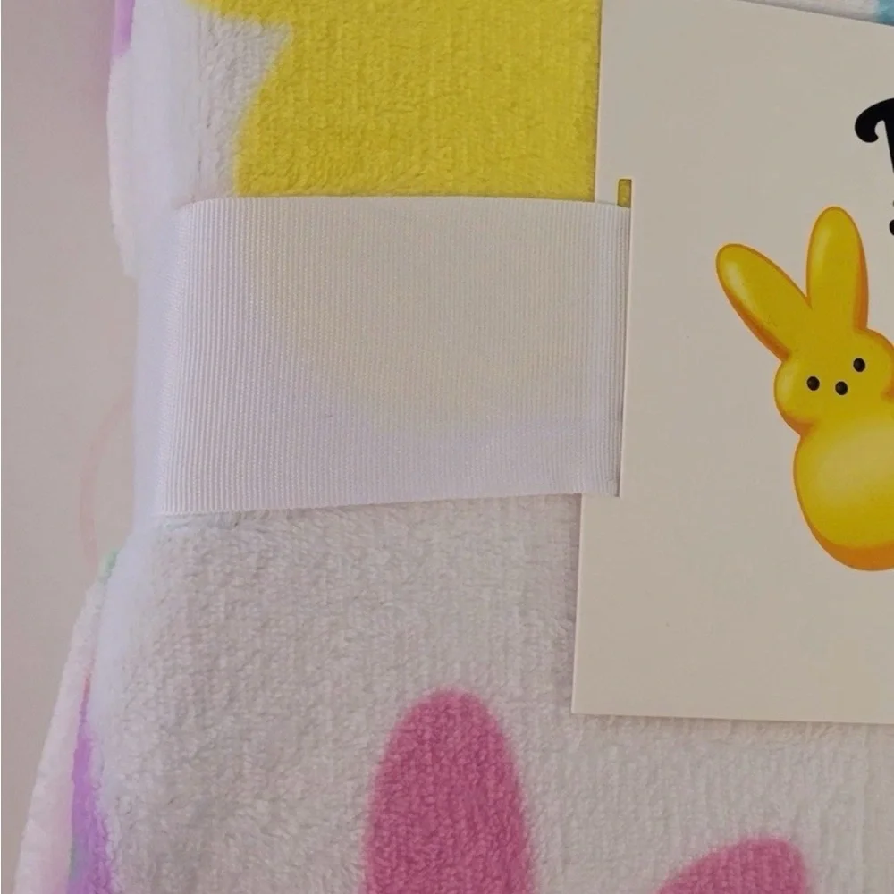 Peeps Plush Throw Blanket - Pastel Multicolor Bunny Print